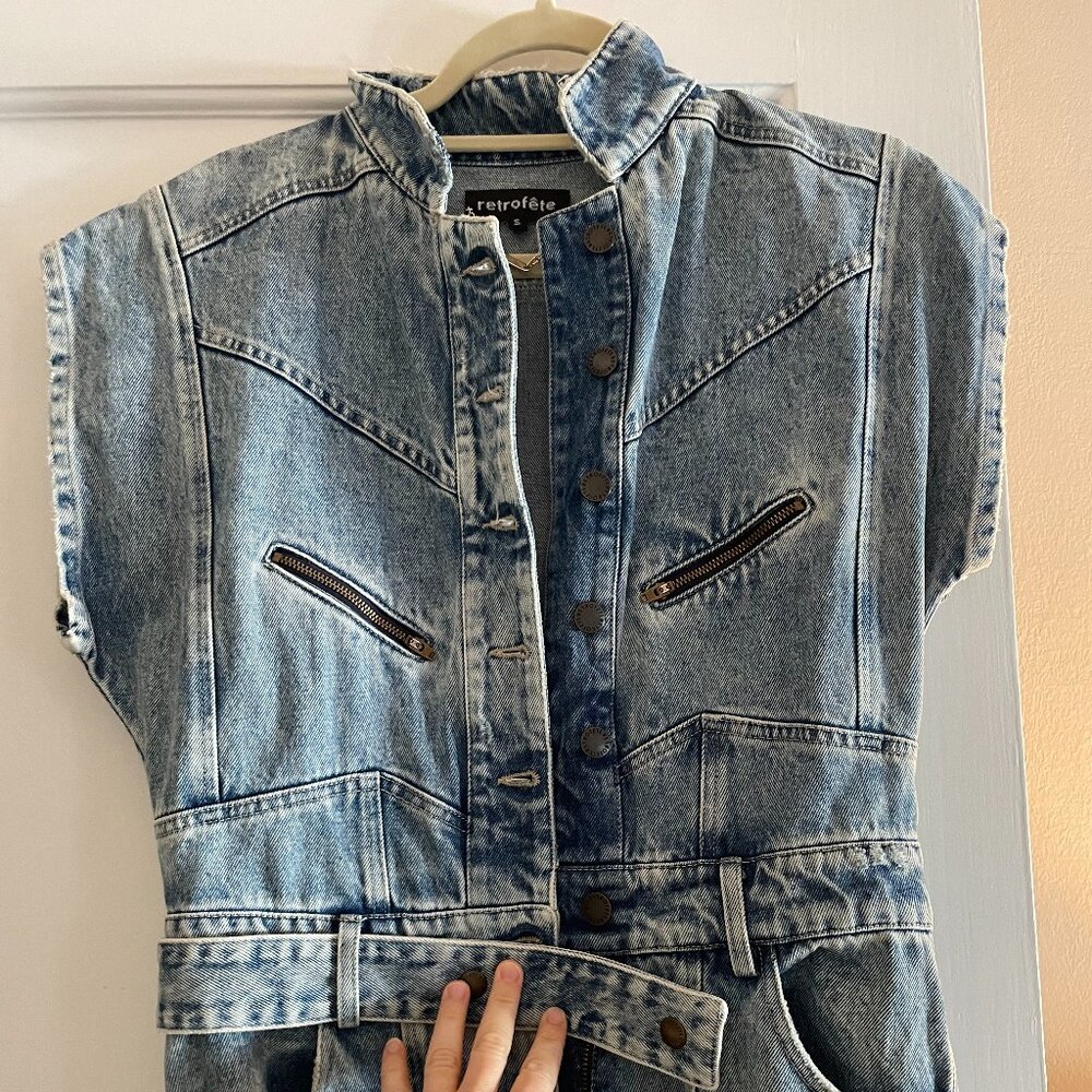 retrofete denim jumpsuit